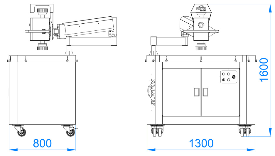 Surfix M-1380 dimensions